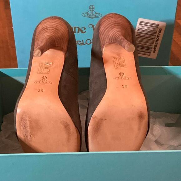 Vivienne Westwood Suede & Leather Cap-Toe Pumps – Size 38, New with Box - Picture 7 of 7